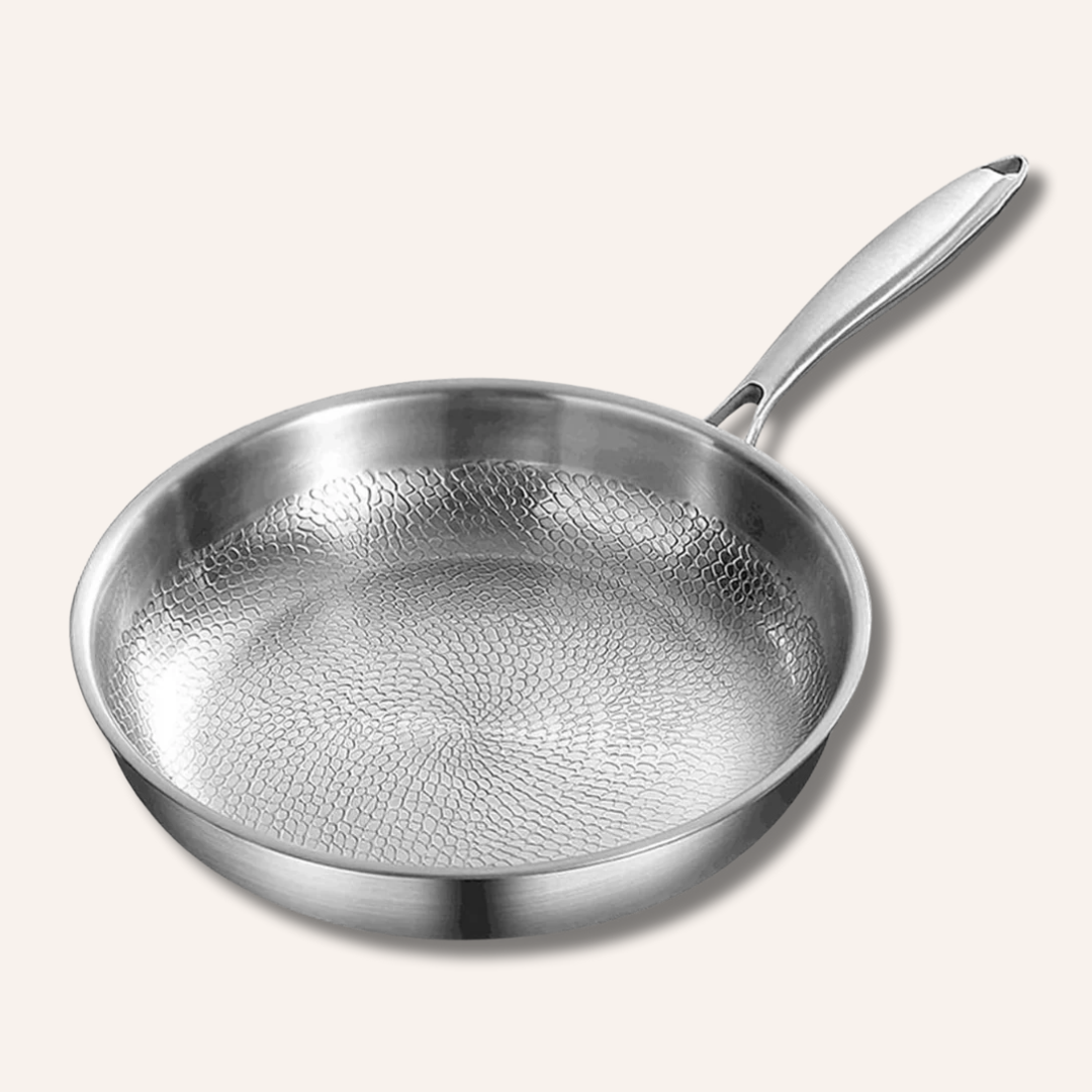 Titanium Koekenpan – Beste PFAS-vrije Pan voor Inductie, Gezond & Krasvast, Vaatwasserbestendig tot 548°C
