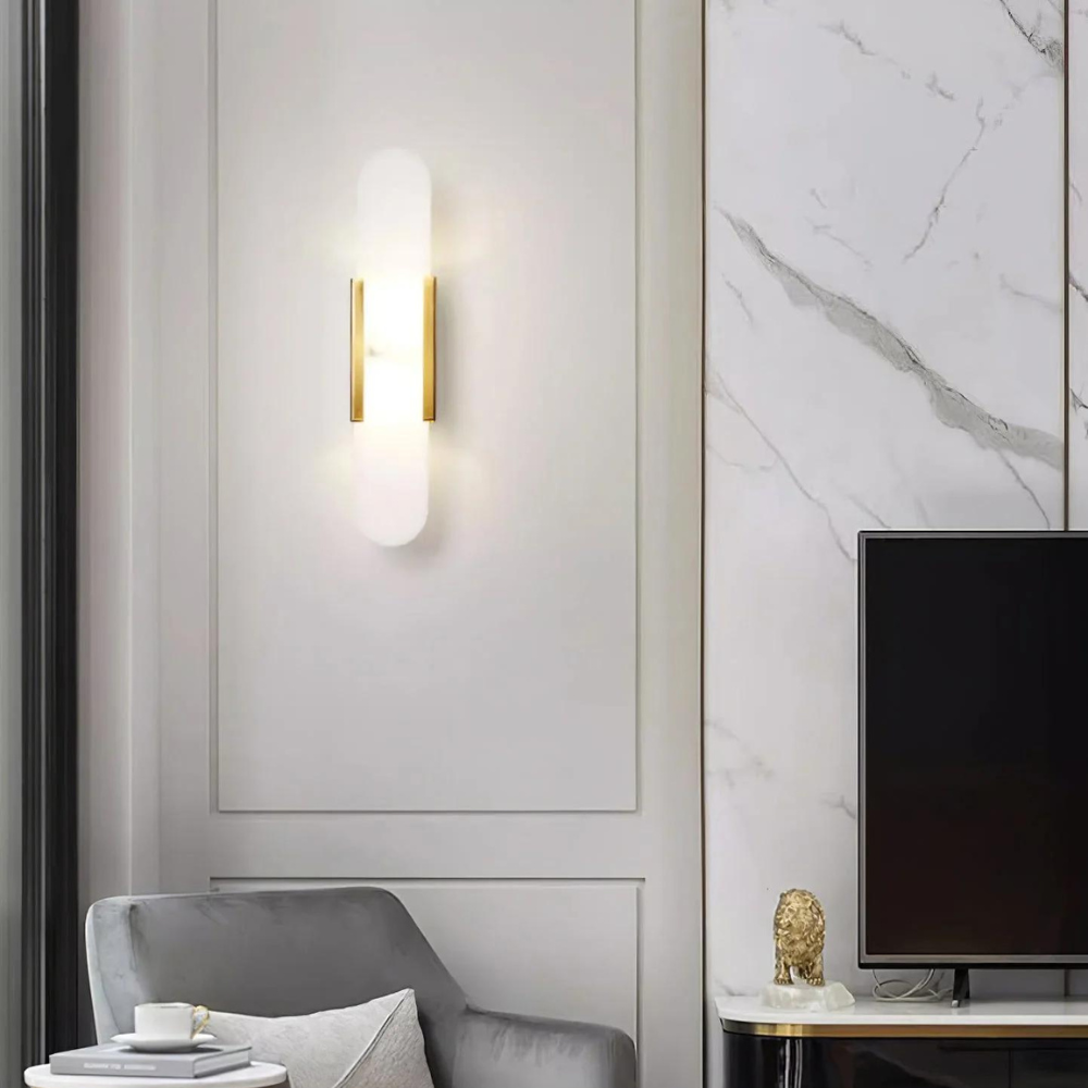 L'Albâtre Allongé wandlamp – strak modern design met diffuus licht en slank silhouet