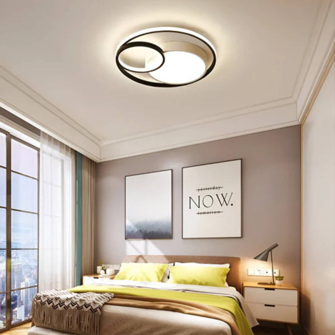 Moderne LED Plafondlamp – Dimbare Plafonniere met Acryl en Metaal in Strak Design