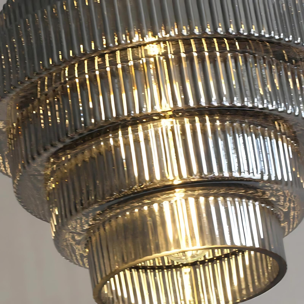 L'Éclat de Carafe hanglamp – retro glazen designlamp met messing afwerking en verstelbare lengte