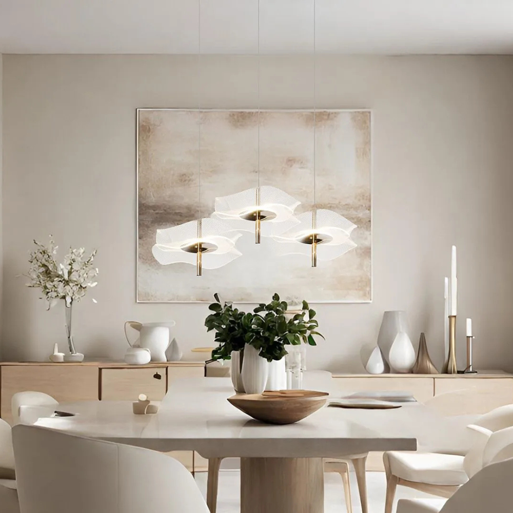 Scandinavische LED Hanglamp – Etherische Elegantie voor Woonkamer & Eetkamer