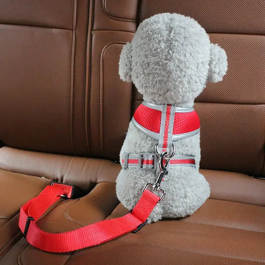 Verstelbare honden autogordel – veilige hondenriem voor auto met universele clip | Dog Seat Belt