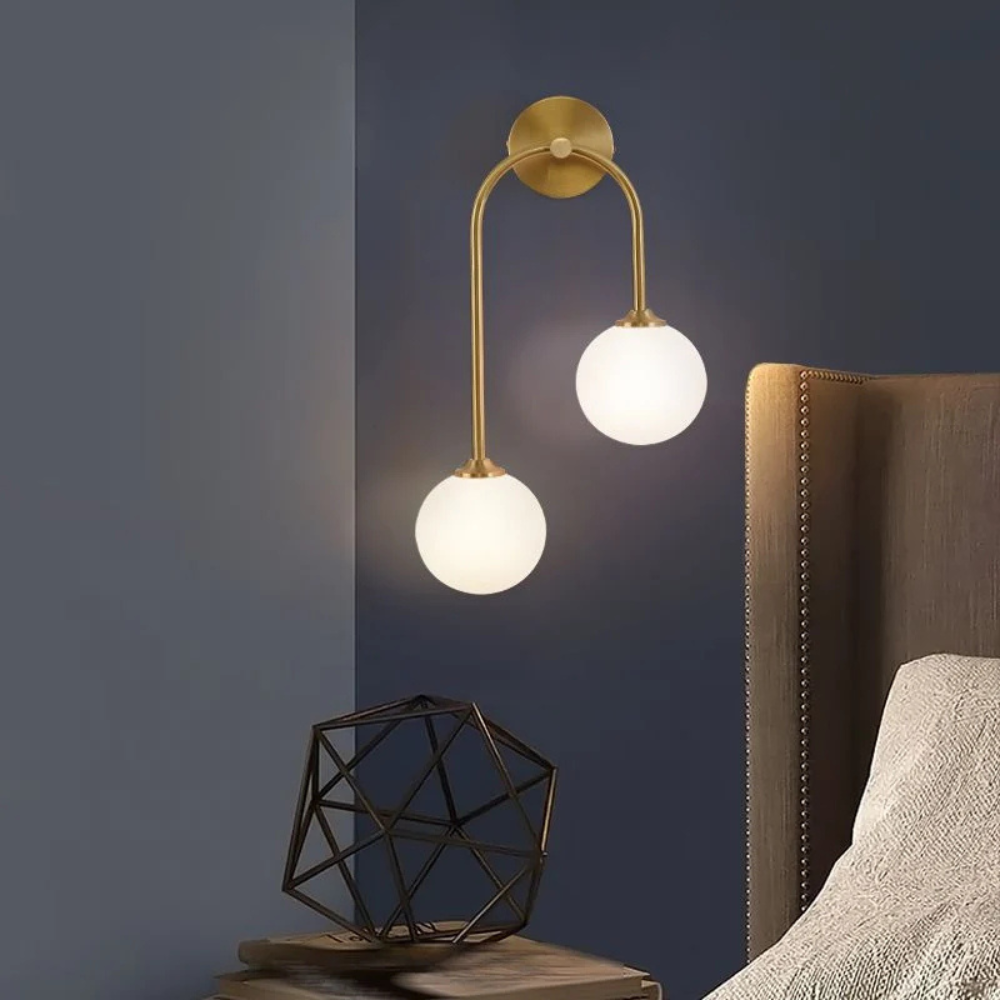 Moderne badkamer wandlamp – tweekoppig design met verstelbare chroomafwerking