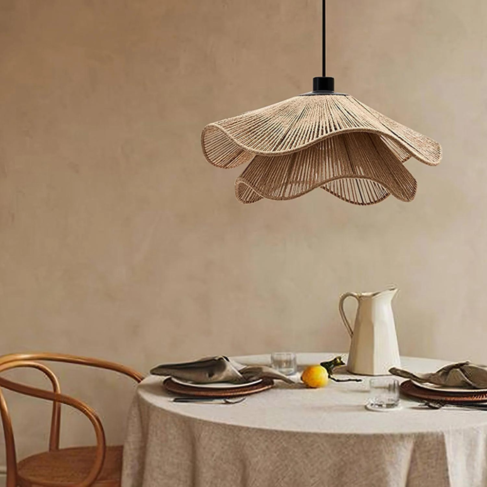 Le Cap Pontos Jute – Boho Hanglamp van Natuurlijk Jute voor Warme Sfeer