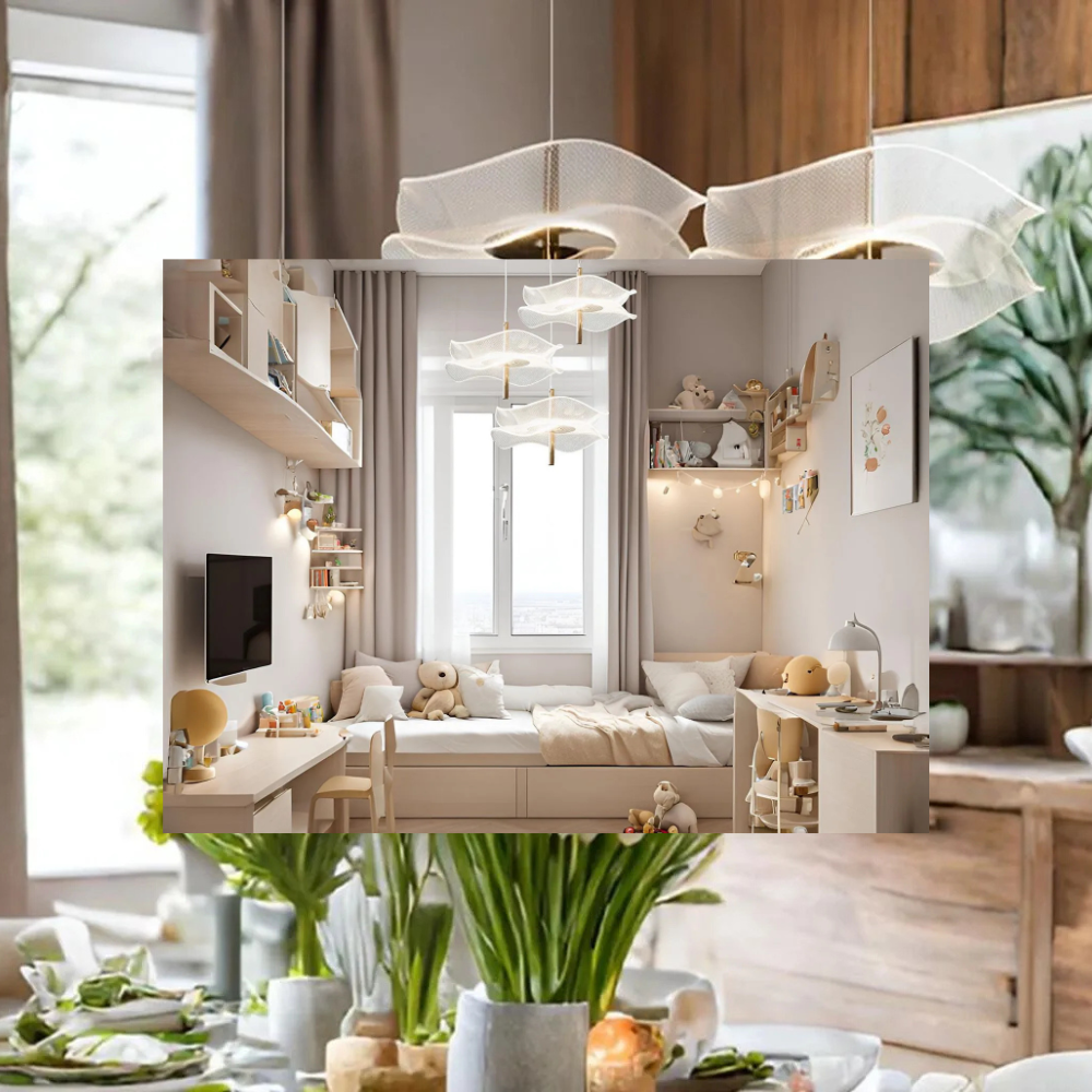 Scandinavische LED Hanglamp – Etherische Elegantie voor Woonkamer & Eetkamer