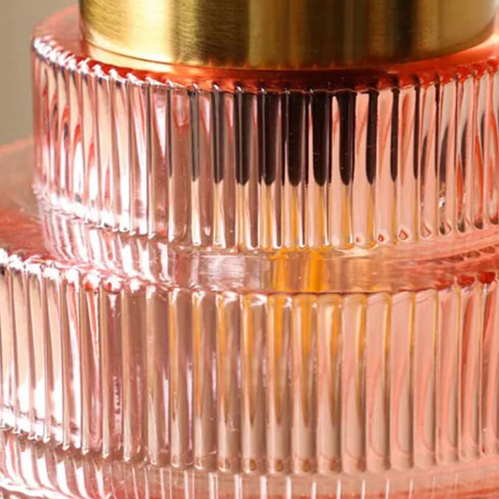 L'Éclat de Carafe hanglamp – retro glazen designlamp met messing afwerking en verstelbare lengte