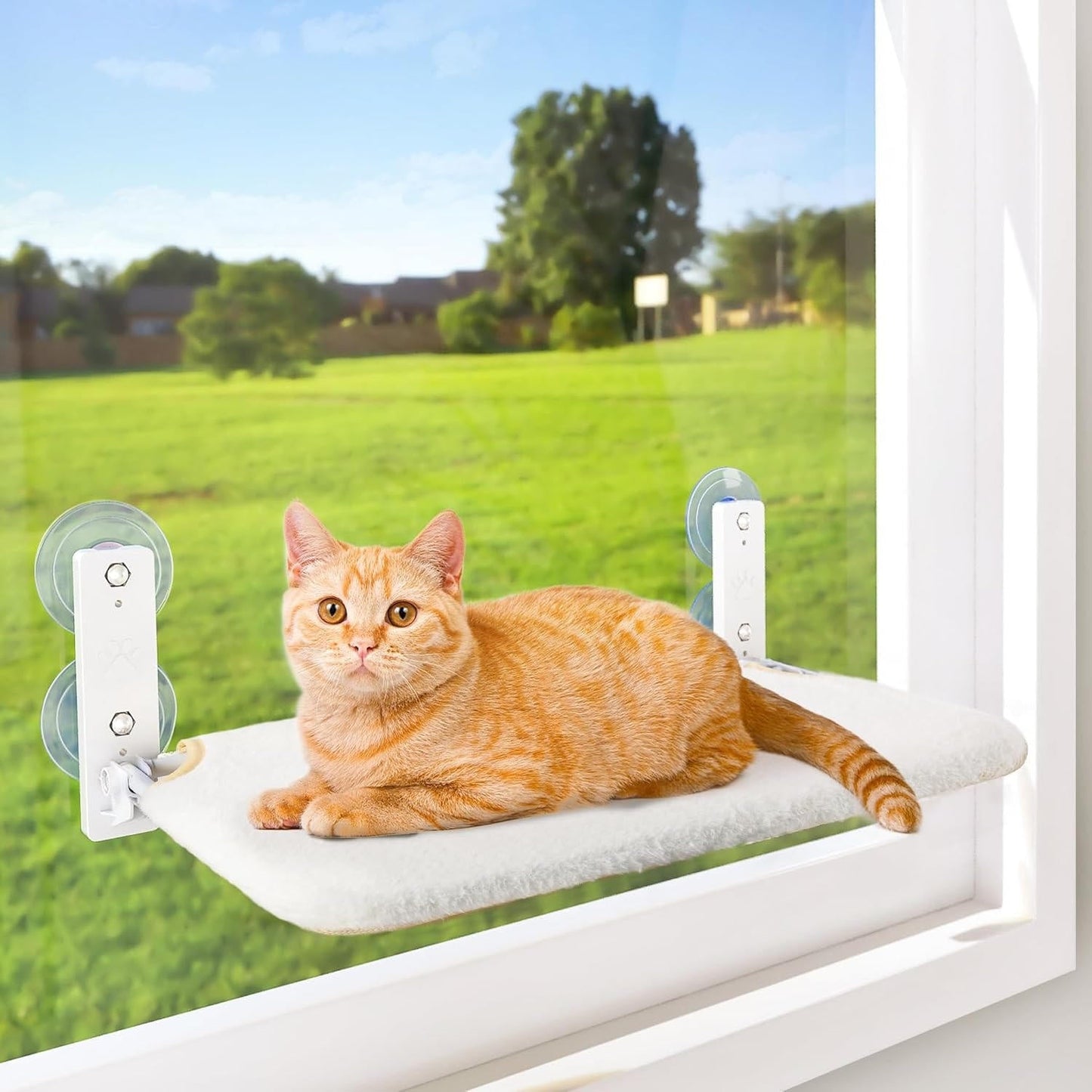 Katten raam hangmat – stevige window hammock met opklapbaar design & wasbare hoes | Cat Hammock Window Seat