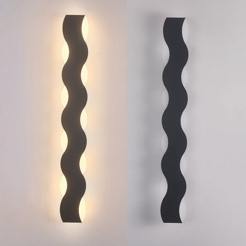 Wave Shaped Buiten Wandlamp – Design LED Gevelverlichting | Waterdicht, Up & Down Light, Meerdere Maten