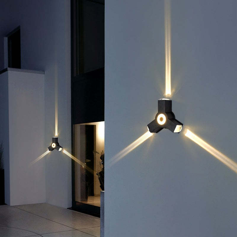 Moderne Buiten Wandlamp – LED Wall Sconce 2/3/4 Lichten | Waterdicht IP65 & Strak Design in Zwart