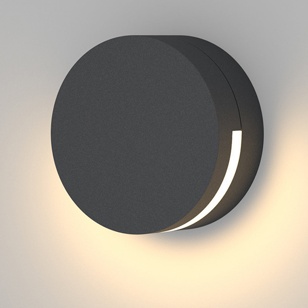 Modern Round Glass Outdoor Wall Lamp – Weerbestendige Wandlamp | Elegante LED Buitenlamp voor Tuin, Gevel & Terras