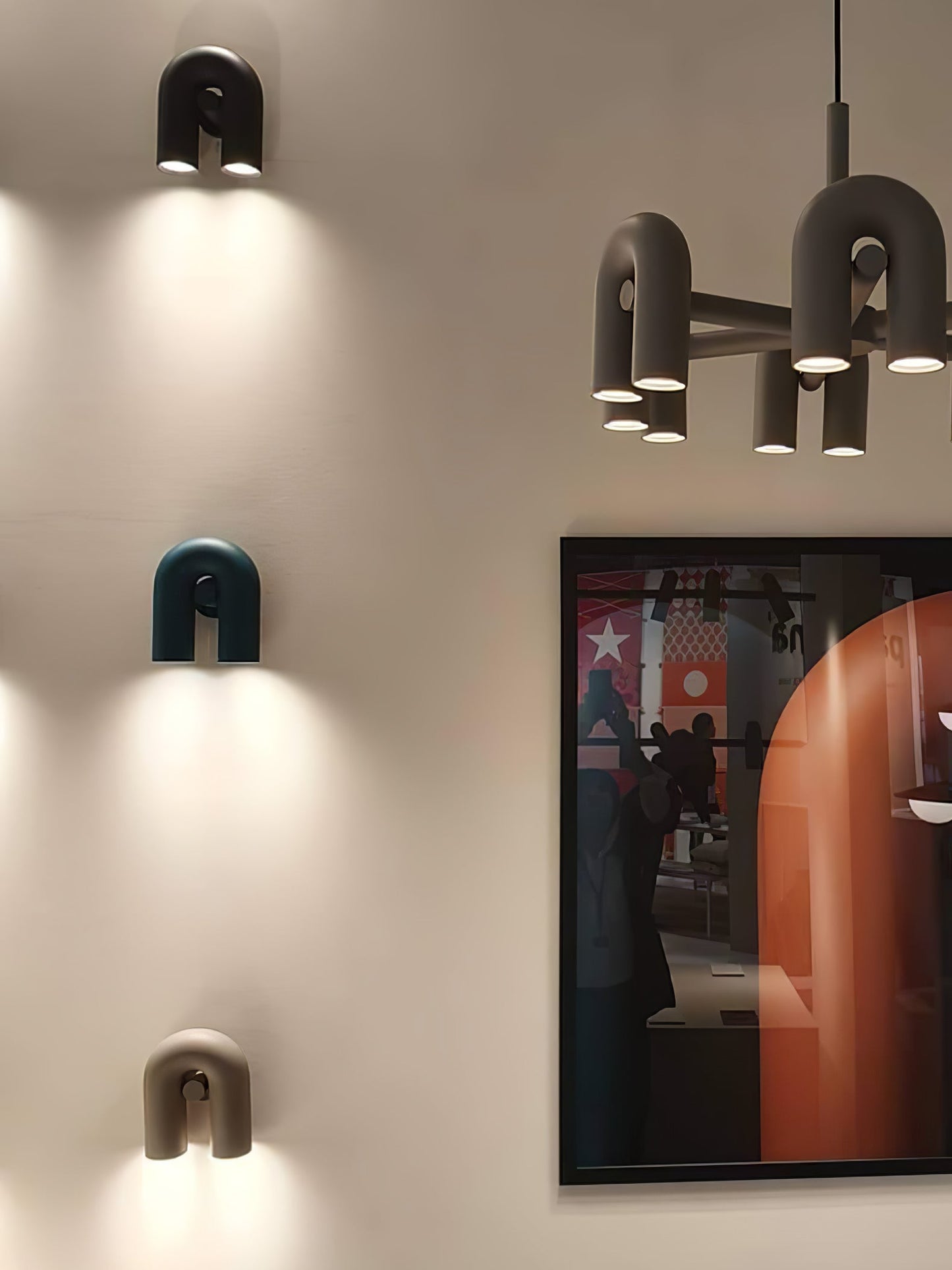Cirkus LED Lamp – Speels & Modulair Design | U-Vormige Verlichting met Aanpasbare Richting