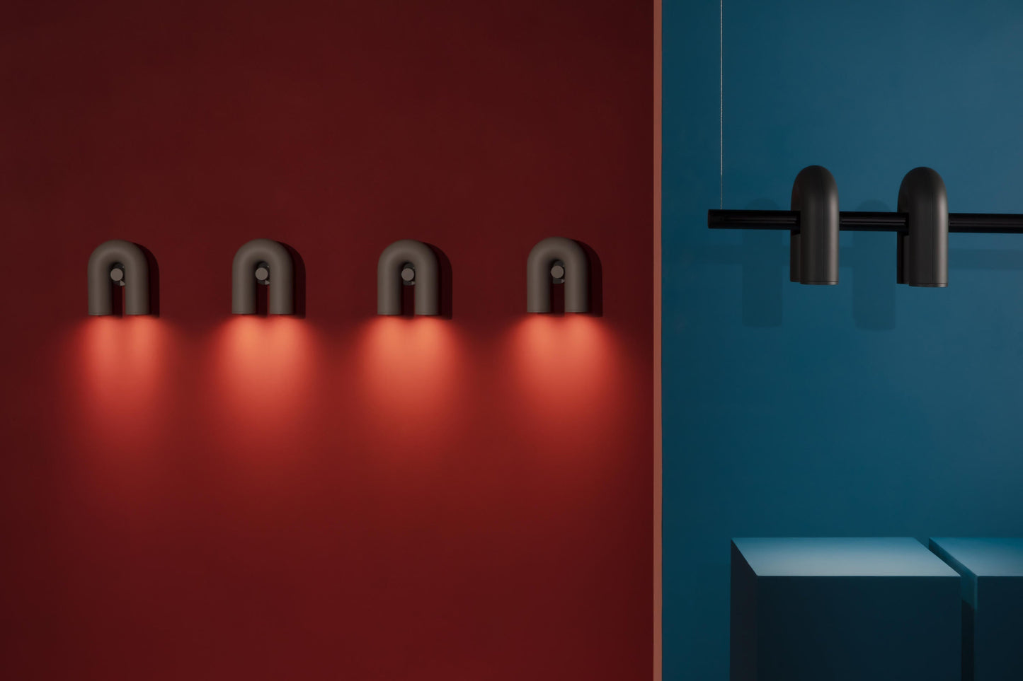 Cirkus LED Lamp – Speels & Modulair Design | U-Vormige Verlichting met Aanpasbare Richting