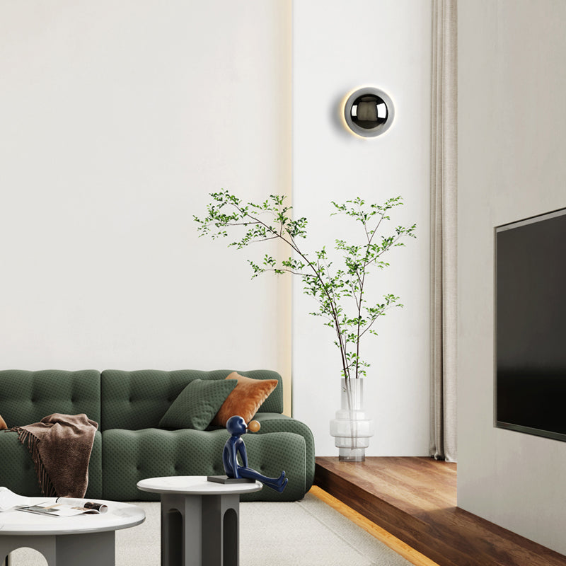 Bauhaus Medieval Style Wandlamp – Luxe Ronde LED Muurverlichting | Minimalistisch Design met Middeleeuwse Charme