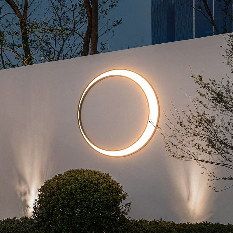 Eclipse Outdoor Wall Light – Moderne Ronde LED Buitenlamp | IP65 Waterdicht, 3000K Warm Licht, Energiezuinig & Duurzaam