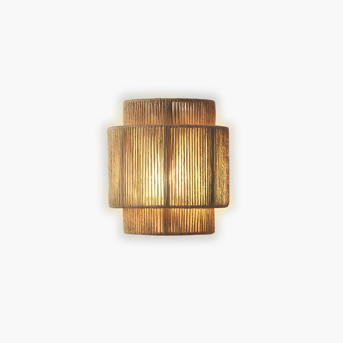 Natuurlijke Touw Wandlamp – Organische LED Muurverlichting | Handgemaakt & Warme Sfeer