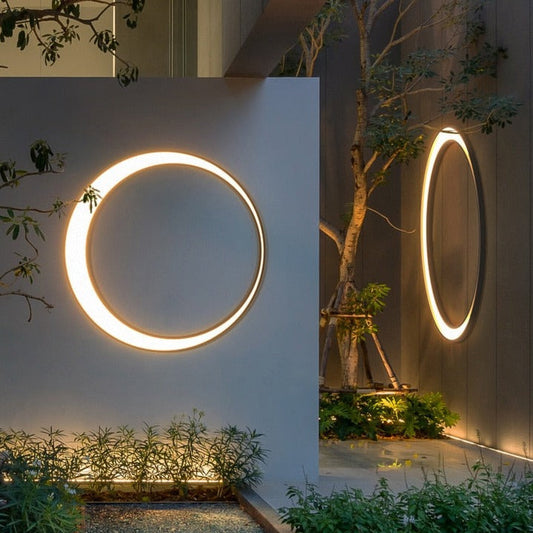 Eclipse Outdoor Wall Light – Moderne Ronde LED Buitenlamp | IP65 Waterdicht, 3000K Warm Licht, Energiezuinig & Duurzaam