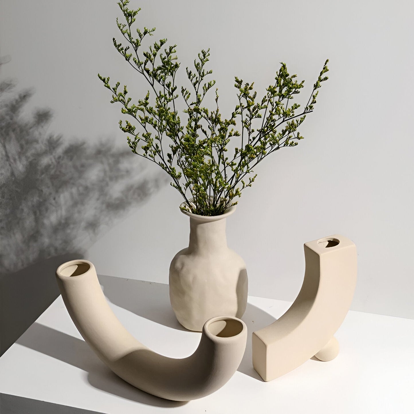 Keramieken Vaas – Nordic Design Vaas in Elegant Rond Model van Hoogwaardig Keramiek