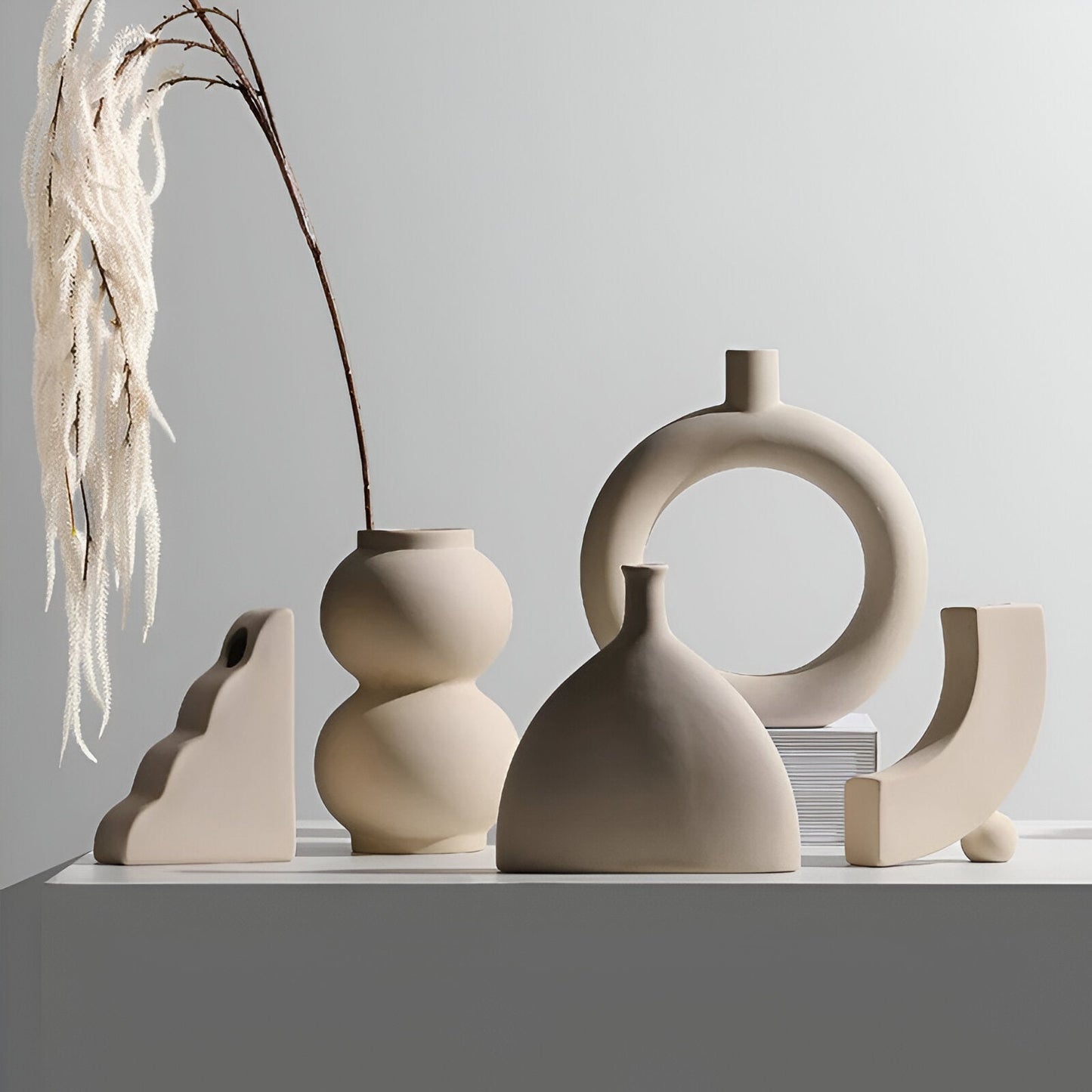 Keramieken Vaas – Nordic Design Vaas in Elegant Rond Model van Hoogwaardig Keramiek