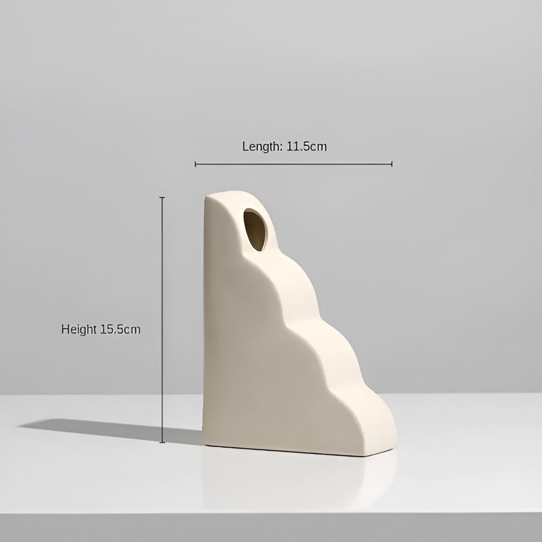 Keramieken Vaas – Nordic Design Vaas in Elegant Rond Model van Hoogwaardig Keramiek