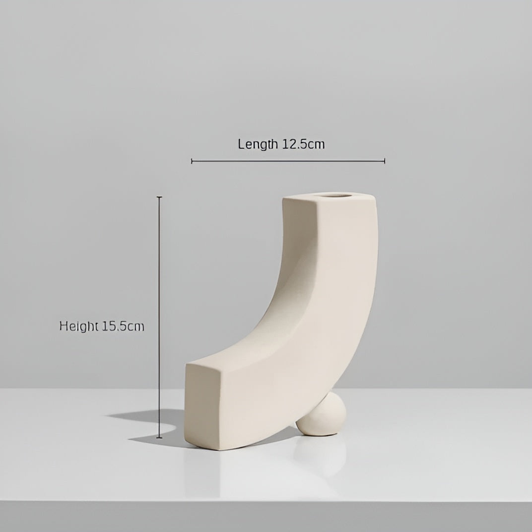 Keramieken Vaas – Nordic Design Vaas in Elegant Rond Model van Hoogwaardig Keramiek