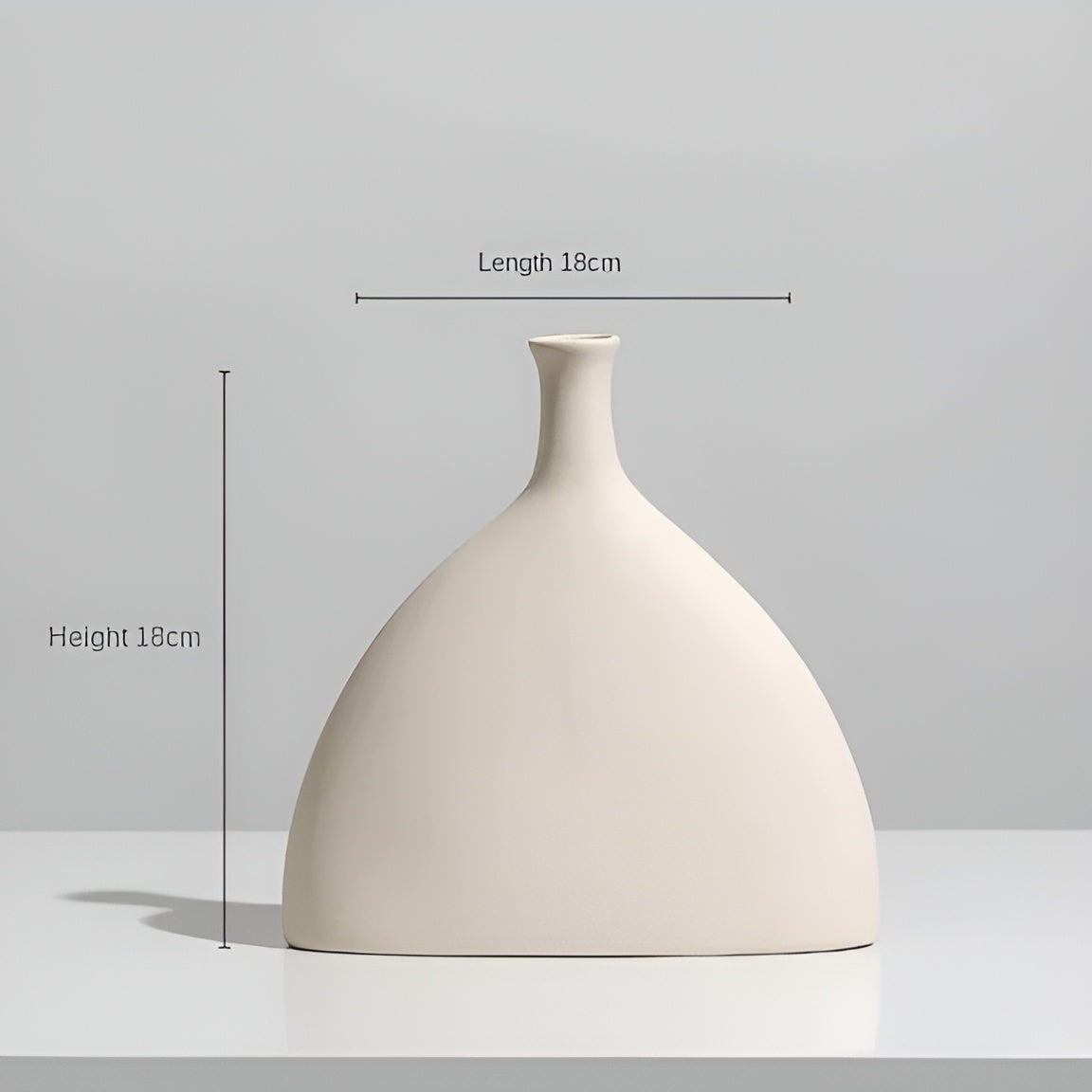 Keramieken Vaas – Nordic Design Vaas in Elegant Rond Model van Hoogwaardig Keramiek