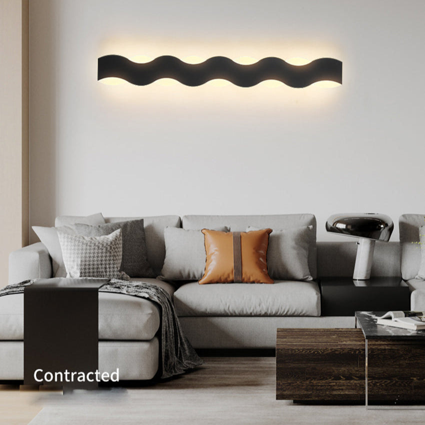 Wave Shaped Buiten Wandlamp – Design LED Gevelverlichting | Waterdicht, Up & Down Light, Meerdere Maten