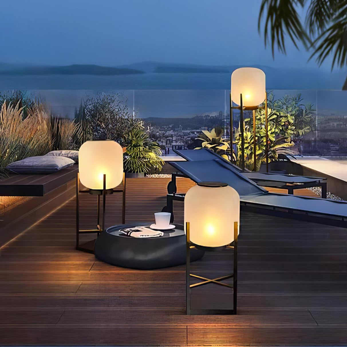 Stijlvolle Solar Buitenlamp RVS – Luxe LED Staande Tuinlamp Waterdicht & Energiezuinig met Automatische Oplaadfunctie