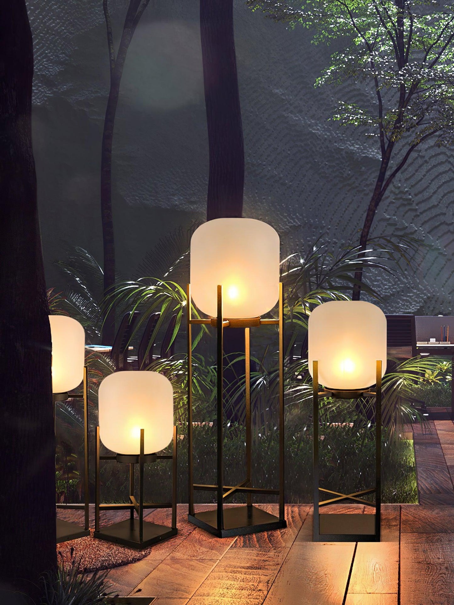 Stijlvolle Solar Buitenlamp RVS – Luxe LED Staande Tuinlamp Waterdicht & Energiezuinig met Automatische Oplaadfunctie