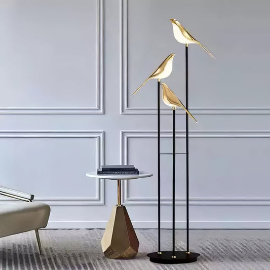 Magpie Perch Lamp – Design Vloerlamp & Tafellamp Collectie | Speels Minimalisme & Moderne Elegantie met LED Verlichting