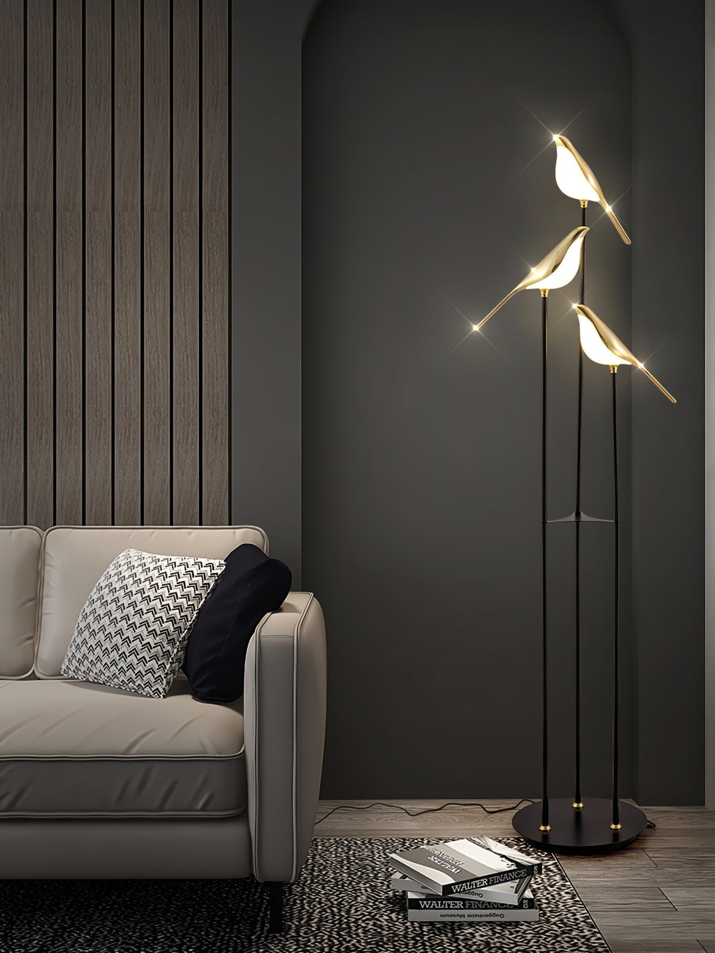 Magpie Perch Lamp – Design Vloerlamp & Tafellamp Collectie | Speels Minimalisme & Moderne Elegantie met LED Verlichting