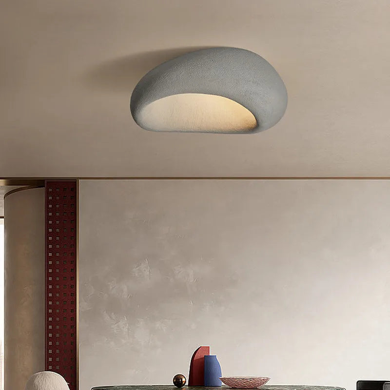 ZenGlow Wabi Sabi Plafondlamp – Rustieke Hanglamp met Warme LED Verlichting | Natuurlijke Sfeer & Tijdloos Design