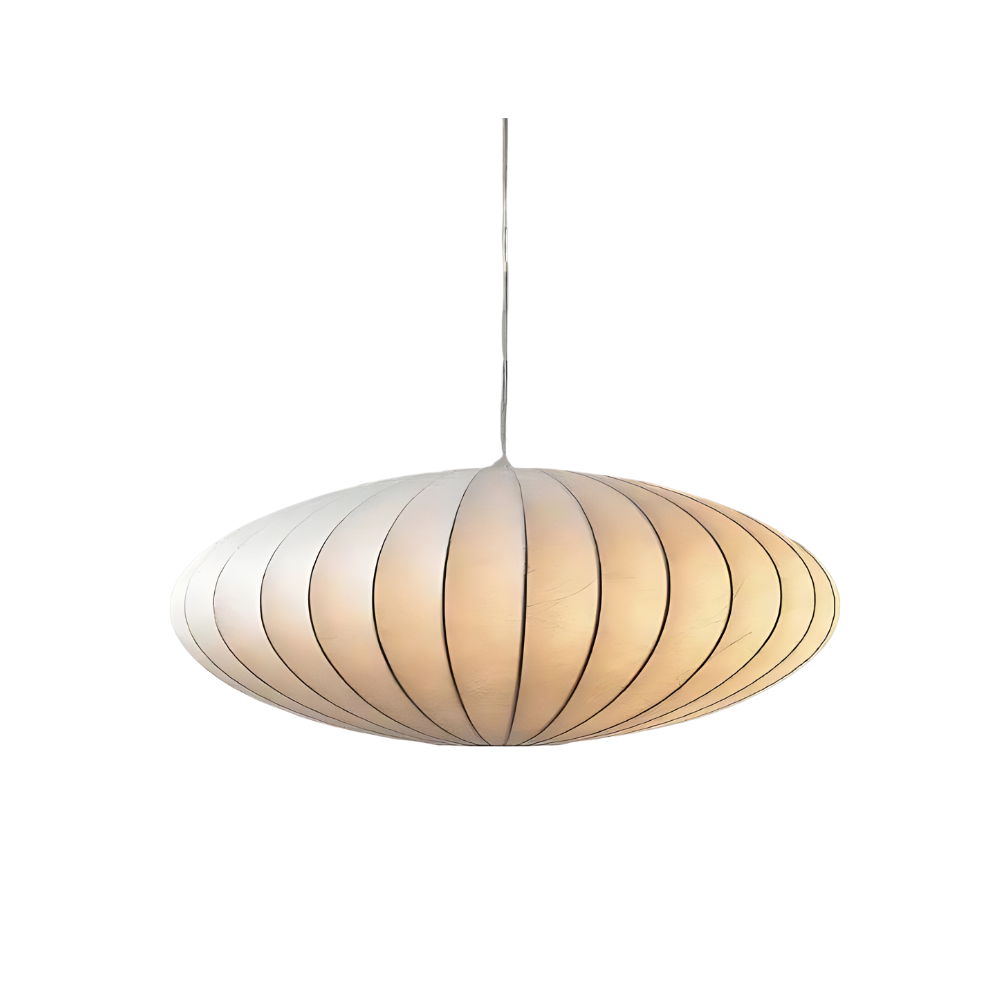 Japandi hanglamp zijde – klassieke designlamp met serene uitstraling en moderne elegantie
