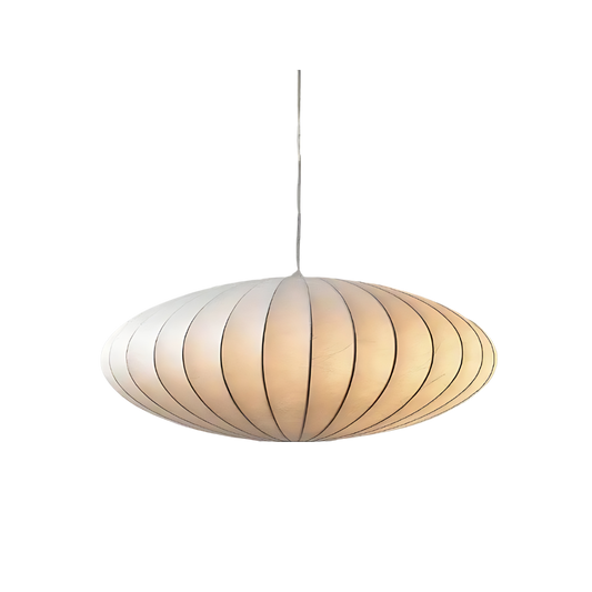 Japandi hanglamp zijde – klassieke designlamp met serene uitstraling en moderne elegantie