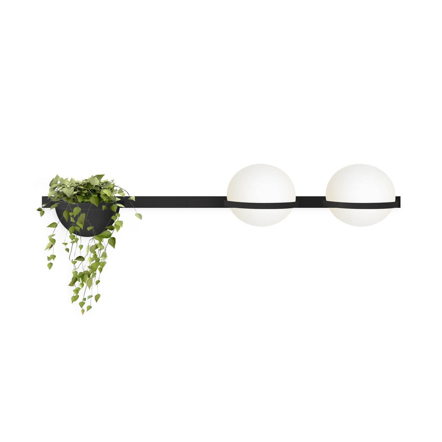Solstice Outdoor Wall Light – Moderne Zwarte Buitenlamp met LED Bol | Waterdichte IP65 Gevelverlichting