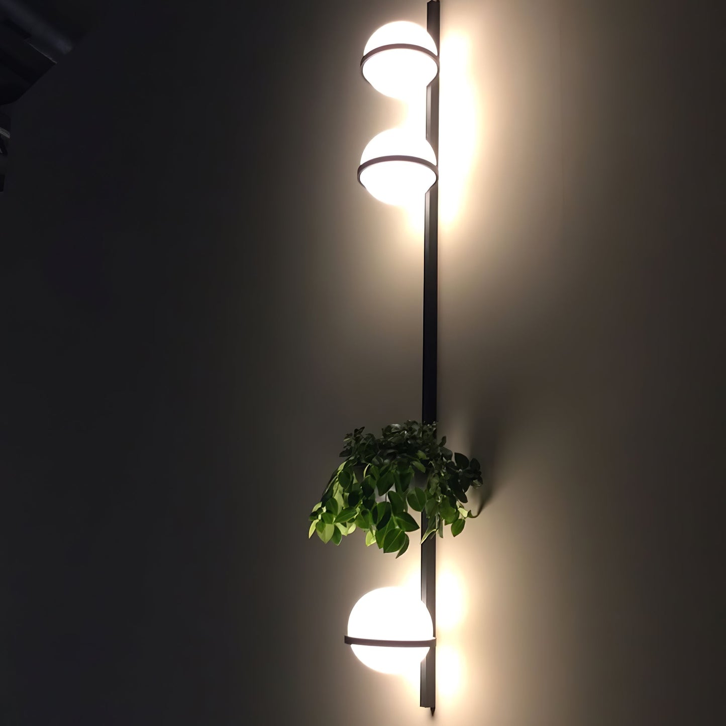 Solstice Outdoor Wall Light – Moderne Zwarte Buitenlamp met LED Bol | Waterdichte IP65 Gevelverlichting