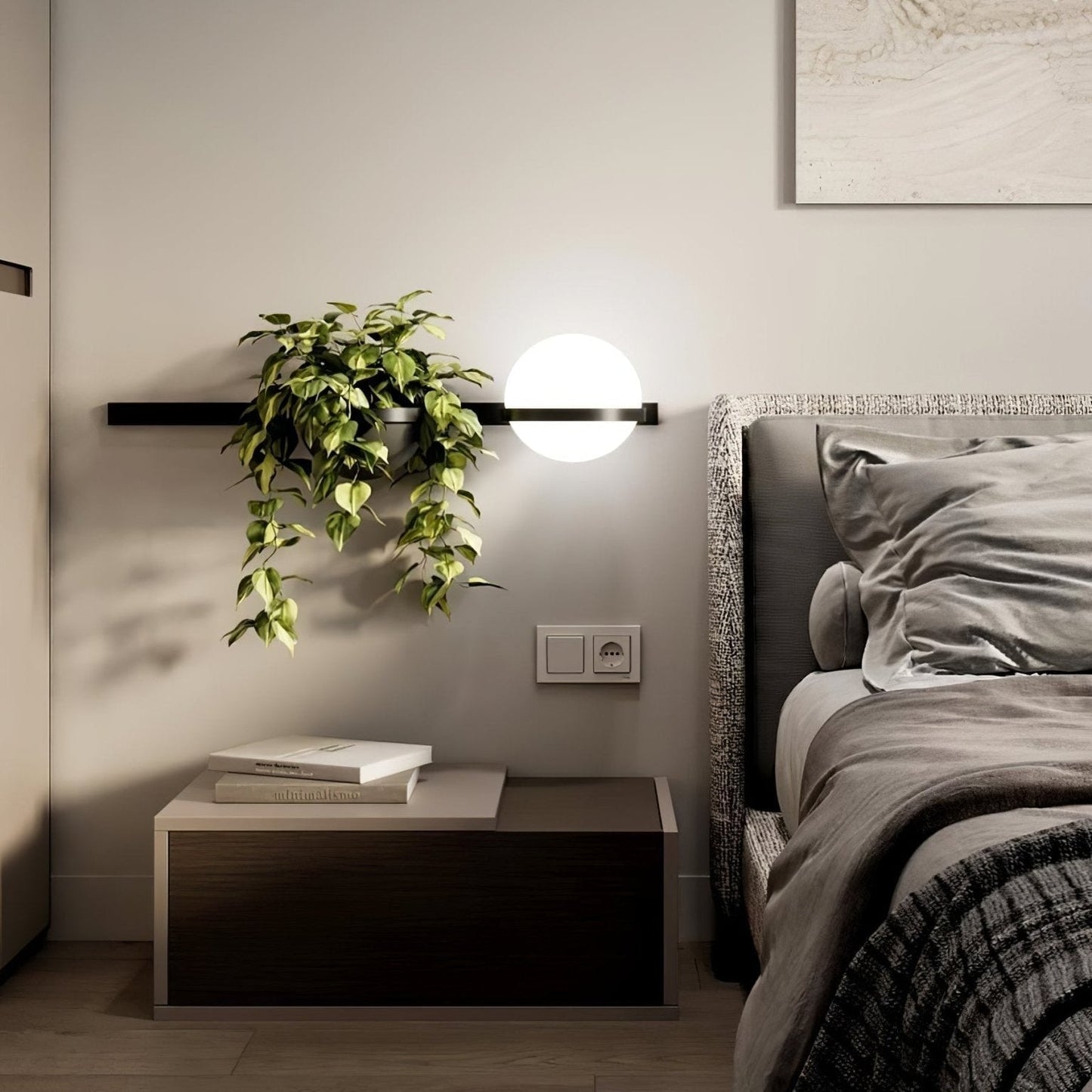 Solstice Outdoor Wall Light – Moderne Zwarte Buitenlamp met LED Bol | Waterdichte IP65 Gevelverlichting