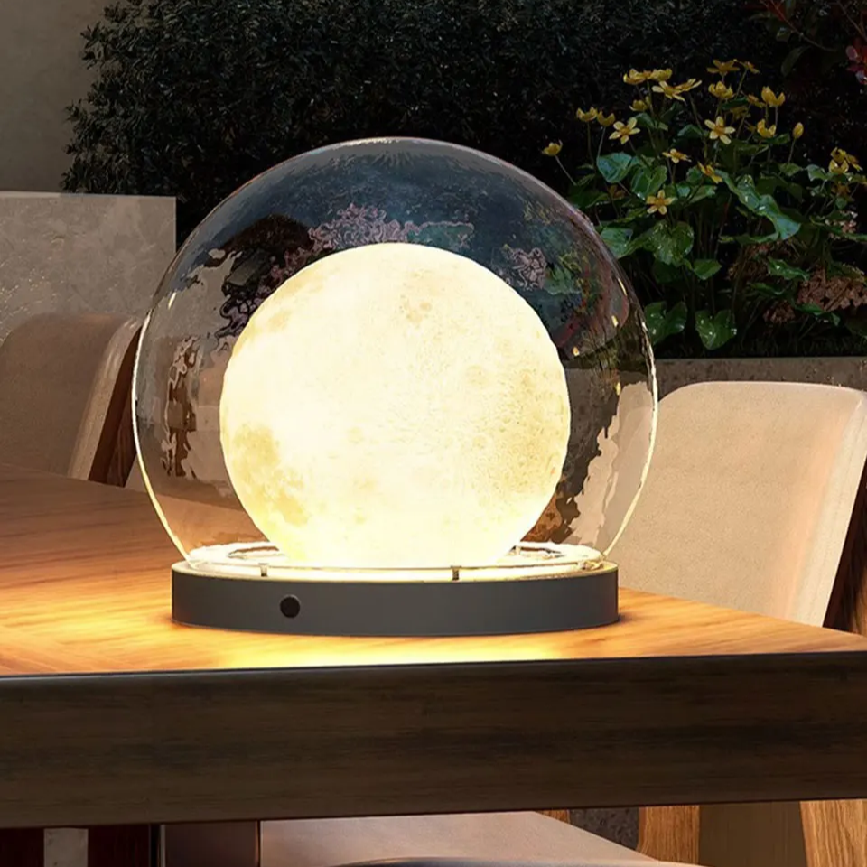 Maanvormige Buitenlamp – LED Tuinlamp voor Pad & Oprit | Waterdicht IP65 & Sfeervol Warm Licht