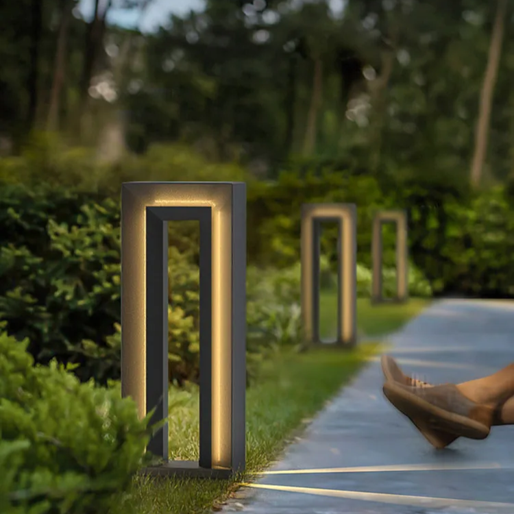 Moderne LED Tuinpadlamp – Minimalistisch Design Buitenverlichting | Weerbestendig RVS & Acryl