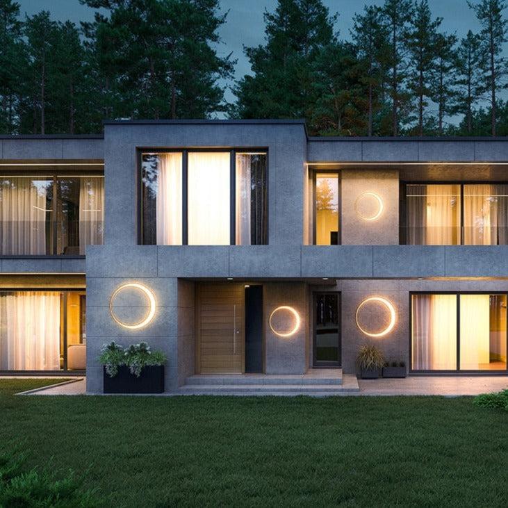 Eclipse Outdoor Wall Light – Moderne Ronde LED Buitenlamp | IP65 Waterdicht, 3000K Warm Licht, Energiezuinig & Duurzaam