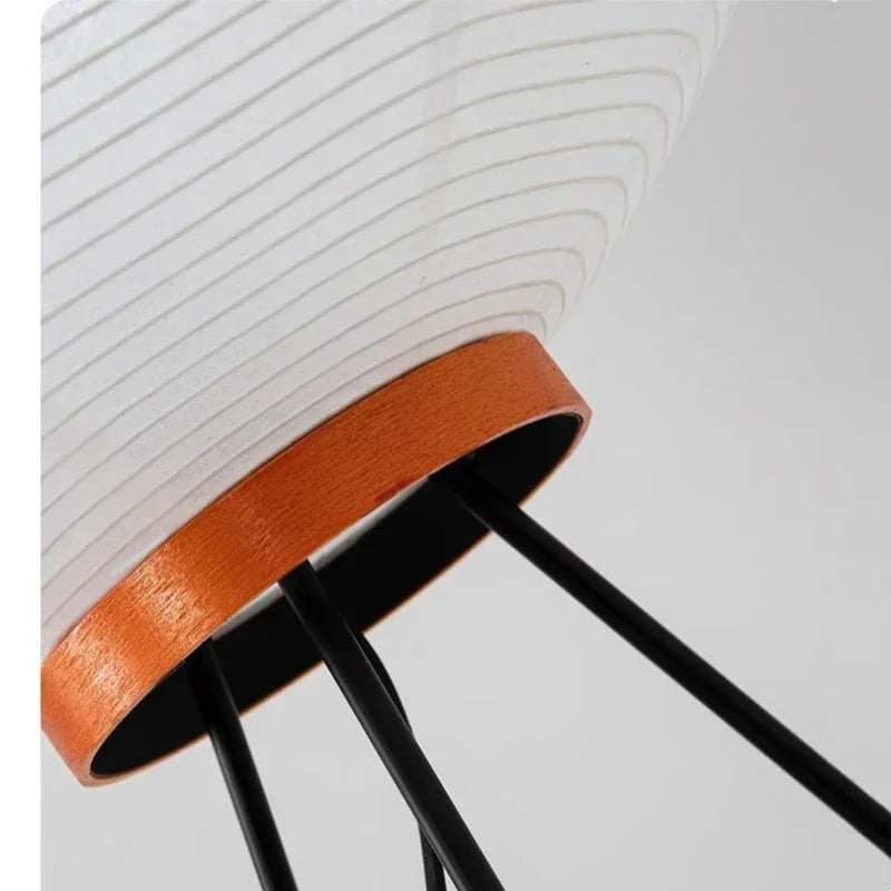 ZenGlow Wabi Sabi Vloerlamp – Vintage Staande Lamp met Rijstpapieren Kap | Minimalistisch Design & Warme Sfeerverlichting