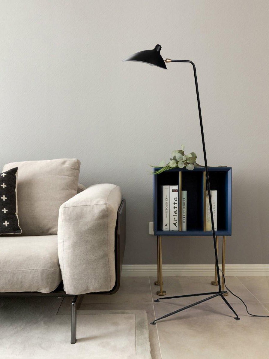 Mouille Three-Arm Vloerlamp – Iconische Design Staande Lamp met Draaiende Armen | Sculpturaal & Functioneel