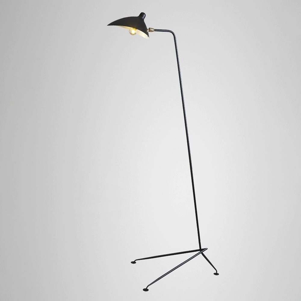 Mouille Three-Arm Vloerlamp – Iconische Design Staande Lamp met Draaiende Armen | Sculpturaal & Functioneel