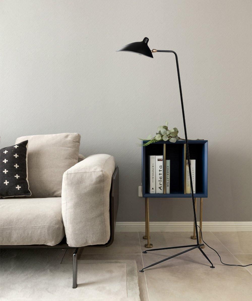 Mouille Three-Arm Vloerlamp – Iconische Design Staande Lamp met Draaiende Armen | Sculpturaal & Functioneel