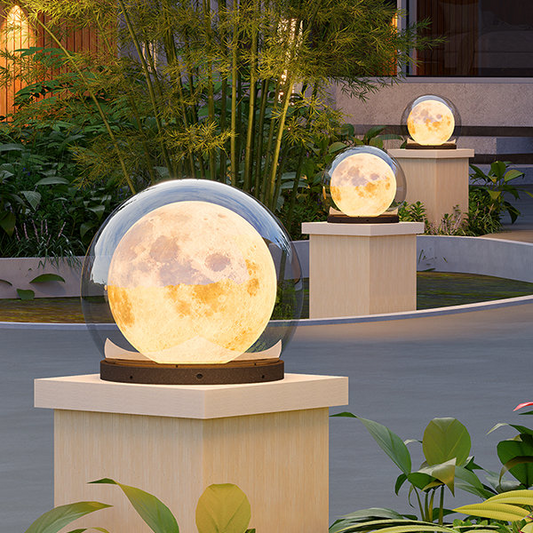 Maanvormige Buitenlamp – LED Tuinlamp voor Pad & Oprit | Waterdicht IP65 & Sfeervol Warm Licht