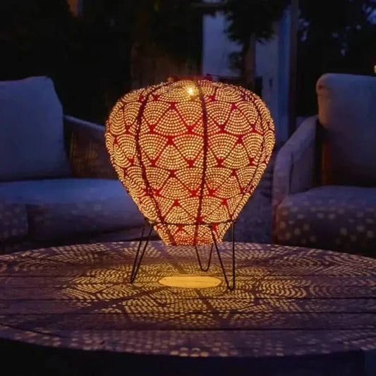 Solar Lantaarn Buiten – Kleurrijke Tuinlamp met Warm Licht | Weerbestendig & Automatisch Aan/Uit