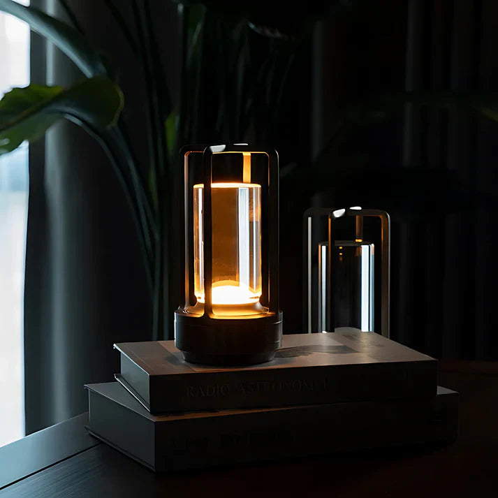Luxe draadloze kristallen lantaarn – stijlvolle touch lamp met dimfunctie voor binnen & buiten | La Lueur D’aurore