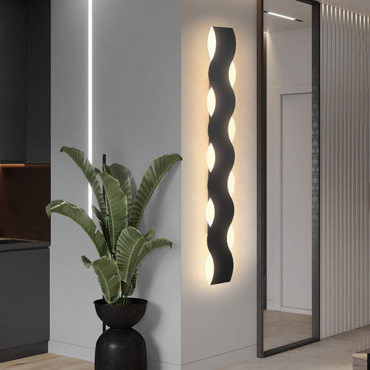 Wave Shaped Buiten Wandlamp – Design LED Gevelverlichting | Waterdicht, Up & Down Light, Meerdere Maten
