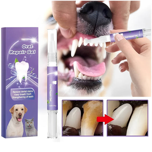 3 Set Dog Oral Repair Gel – tandverzorgingsgel voor honden met frisse adem & gezonde tanden