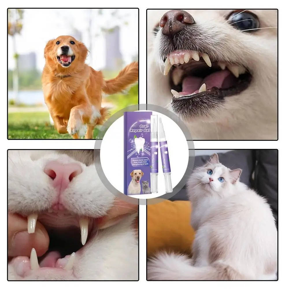 3 Set Dog Oral Repair Gel – tandverzorgingsgel voor honden met frisse adem & gezonde tanden