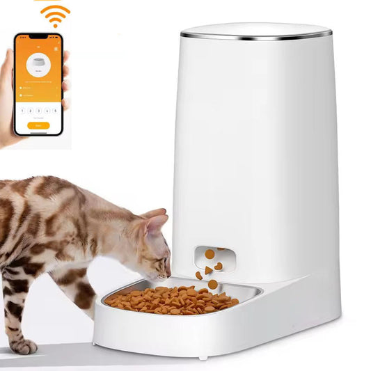 Automatische kattenvoerbak – slimme WiFi cat feeder met app bediening & 4L reservoir